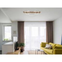 Netlighting Vanni 95x40cm Semi Flush Ceiling Light White Matt 3x LED 3000K - Size: 95x40 cm - thumbnail 6