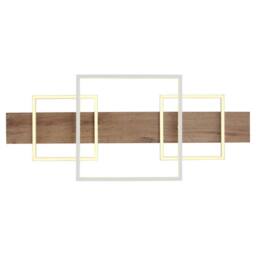 Netlighting Vanni 95x40cm Semi Flush Ceiling Light White Matt 3x LED 3000K - Size: 95x40 cm - thumbnail 4