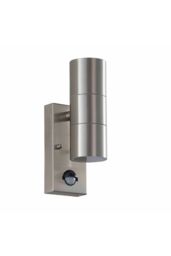 Netlighting Canon PIR 2 Light Outdoor Up Down Wall Light Clear Glass Polished Stainless Steel IP44 GU10 - thumbnail 5