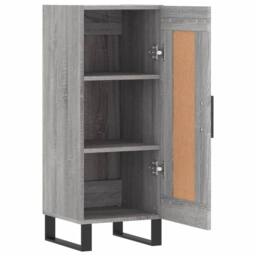 Berkfield Home Sideboard Grey Sonoma 34.5x34x90 cm Engineered Wood - thumbnail 6
