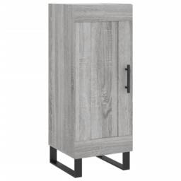 Berkfield Home Sideboard Grey Sonoma 34.5x34x90 cm Engineered Wood - thumbnail 1