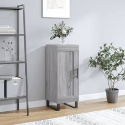Berkfield Home Sideboard Grey Sonoma 34.5x34x90 cm Engineered Wood - thumbnail 2
