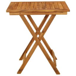 Berkfield Home 3 Piece Folding Garden Dining Set Solid Acacia Wood in Brown - thumbnail 4