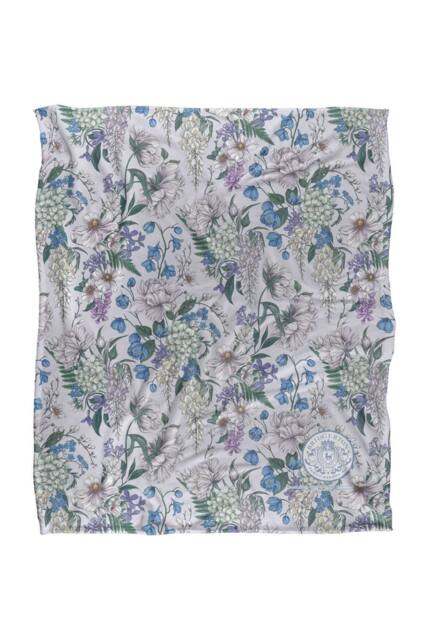 Netflix Bridgerton Lady In Silver Floral Soft Throw Blanket 152 X 127 Cm - image 1
