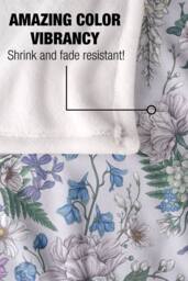 Netflix Bridgerton Lady In Silver Floral Soft Throw Blanket 152 X 127 Cm - thumbnail 4