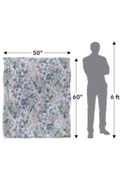 Netflix Bridgerton Lady In Silver Floral Soft Throw Blanket 152 X 127 Cm - thumbnail 5