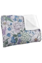 Netflix Bridgerton Lady In Silver Floral Soft Throw Blanket 152 X 127 Cm - thumbnail 3