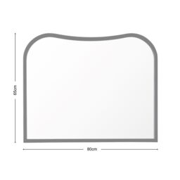 Home Garden Direct Garda Irregular Wall Mirror Black 80x65cm - Size: 80x65 cm - thumbnail 7