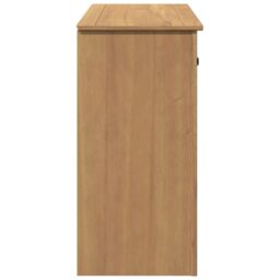 Berkfield Home Sideboard with Drawer Panama 93x40x80 cm Solid Wood Pine in Brown - Size: 93 x 40 x 80 cm - thumbnail 6