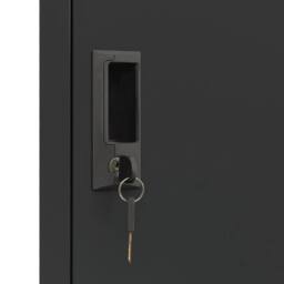 Berkfield Home Locker Cabinet Anthracite 38x45x180 cm Steel in Black - Size: 38 x 45 x 180 cm - thumbnail 7