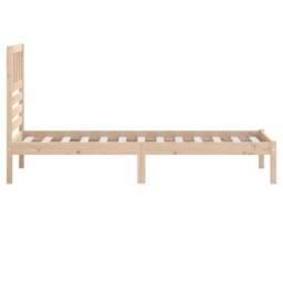 Berkfield Home Bed Frame Solid Wood Pine 90x200 cm in Light Tan - thumbnail 5