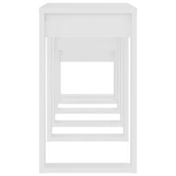 Berkfield Home Nesting Tables 3 pcs White Engineered Wood - thumbnail 7