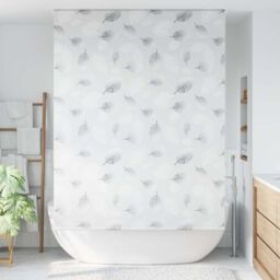 Berkfield Home Shower Roller Blind 150x240 cm Fabric Width 146 cm in Grey - thumbnail 2