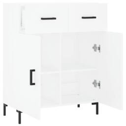 Berkfield Home Sideboard White 69.5x34x90 cm Engineered Wood - thumbnail 5