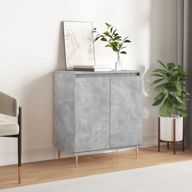 Berkfield Home Sideboard Concrete Grey 60x35x70 cm Engineered Wood - Size: 60 x 35 x 70 cm - image 1