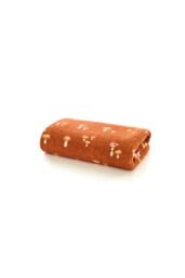 Deyongs Toadstool Scatter Throw Rust - Mushroom Print Autumn Fleece Blanket 140x180cm - 1846 in Terracotta - Size: 140 cm x 180 cm - thumbnail 3