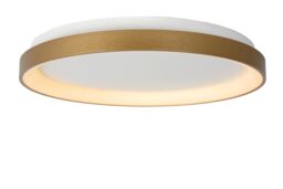 Lucide 'VIDAL' Dimmable Stylish Indoor Decorative LED Flush Ceiling Light in Gold - thumbnail 4