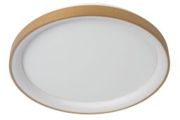 Lucide 'VIDAL' Dimmable Stylish Indoor Decorative LED Flush Ceiling Light in Gold - thumbnail 2
