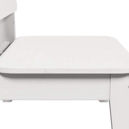 Berkfield Home Garden Chair White 60x52.5x72 cm Solid Wood Pine - thumbnail 6
