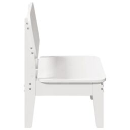 Berkfield Home Garden Chair White 60x52.5x72 cm Solid Wood Pine - thumbnail 4