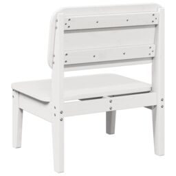 Berkfield Home Garden Chair White 60x52.5x72 cm Solid Wood Pine - thumbnail 5