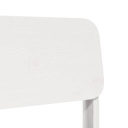 Berkfield Home Garden Chair White 60x52.5x72 cm Solid Wood Pine - thumbnail 7
