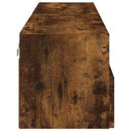 Berkfield Home TV Wall Cabinets 2 pcs Smoked Oak 60x30x30 cm Engineered Wood in Brown - Size: 60 x 30 x 30 cm - thumbnail 9
