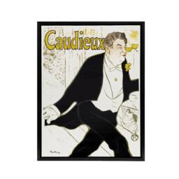 "Artery8 Caudieux Artist Portrait Framed Canvas Wall Art Print Toulouse Lautrec in White - Size: W12"" x H16""" - thumbnail 1