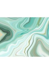 Origin Murals Marbled Ink Wall Mural in Emerald - Size: W300 cm x H240 cm - thumbnail 2