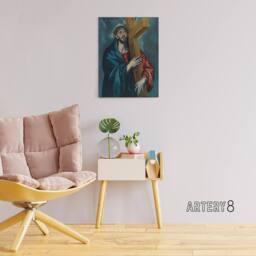 "Artery8 Jesus Christ Carrying The Cross El Greco Canvas Wall Art - Size: W18"" x H24""" - thumbnail 3