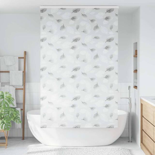 Berkfield Home Shower Roller Blind with Cassette 140x240 cm Fabric Width 136 cm in Grey - image 1