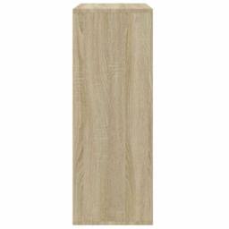 Berkfield Home Sideboard Sonoma Oak 60x31x84 cm Engineered Wood in Light Brown - Size: 60 x 31 x 84 cm - thumbnail 6