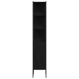 Berkfield Home Bathroom Cabinet Black Oak 33x33x185, 5 cm Engineered Wood - thumbnail 6