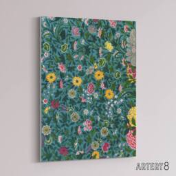 "Artery8 Owen Jones Colourful Chinese Botanical Pattern Canvas Wall Art Print - Size: W12"" x H16""" - thumbnail 2