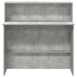 Berkfield Home Reception Desk Concrete Grey 100x50x103.5 cm Engineered Wood - thumbnail 5