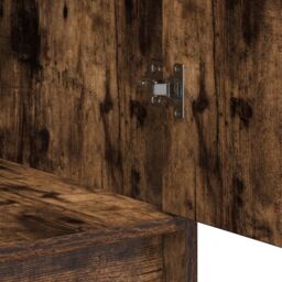 Berkfield Home 3-Piece Dressing Table Set with LED ‚Äì Smoked Oak Engineered Wood in Brown - thumbnail 8