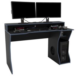 Birlea Enzo Gaming Computer Desk in Dark Blue - thumbnail 4