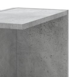 Berkfield Home Wall Corner Shelf Concrete Grey 36.5x36.5x140 cm Engineered Wood - thumbnail 7