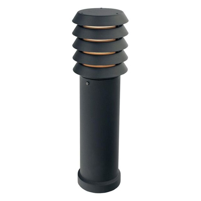 Netlighting Alta 1 Light Medium Outdoor Bollard Light Black IP65 E27 - image 1