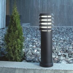 Netlighting Alta 1 Light Medium Outdoor Bollard Light Black IP65 E27 - thumbnail 2