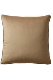 Appletree 'Harlan' Velvet Filled Cushion in Taupe - Size: 55 cm x 55 cm - thumbnail 2