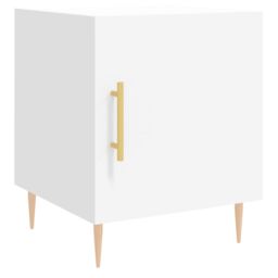 Berkfield Home Bedside Cabinets 2 pcs White 40x40x50 cm Engineered Wood - Size: 40 x 40 x 50 cm - thumbnail 5