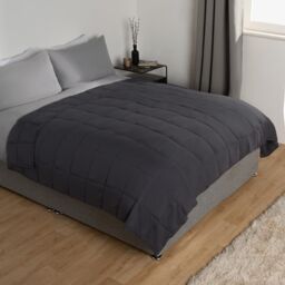 OHS Sensory Sleep Therapy Weighted Blanket 125 x 180 cm 6kg in Charcoal - Size: 125 cm x 180 cm - thumbnail 4