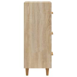 Berkfield Home Sideboard Sonoma Oak 34.5x34x90 cm Engineered Wood in Light Brown - thumbnail 7