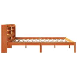 Berkfield Home Bed Frame with Headboard without Mattress Wax Brown 200x200 cm - thumbnail 7