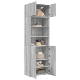 Berkfield Home Storage Cabinet Grey Sonoma 70x42.5x225 cm Engineered Wood