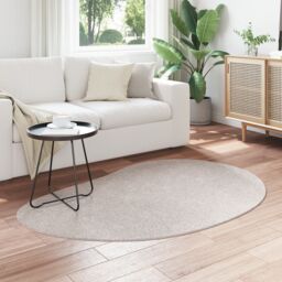 Berkfield Home Area Rug Sand 120x170 cm Polyester Non-Slip in Beige - Size: Medium - thumbnail 3
