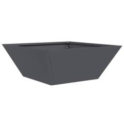 Berkfield Home Modern Garden Bowl Planters 5 pcs Anthracite 40x40x15 cm Steel in Charcoal - Size: 40 x 40 x 15 cm - thumbnail 5