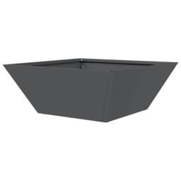 Berkfield Home Modern Garden Bowl Planters 5 pcs Anthracite 40x40x15 cm Steel in Charcoal - Size: 40 x 40 x 15 cm - thumbnail 8