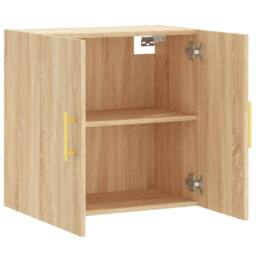 Berkfield Home Wall Cabinet Sonoma Oak 60x31x60 cm Engineered Wood in Light Oak - Size: 60 x 31 x 60 cm - thumbnail 6
